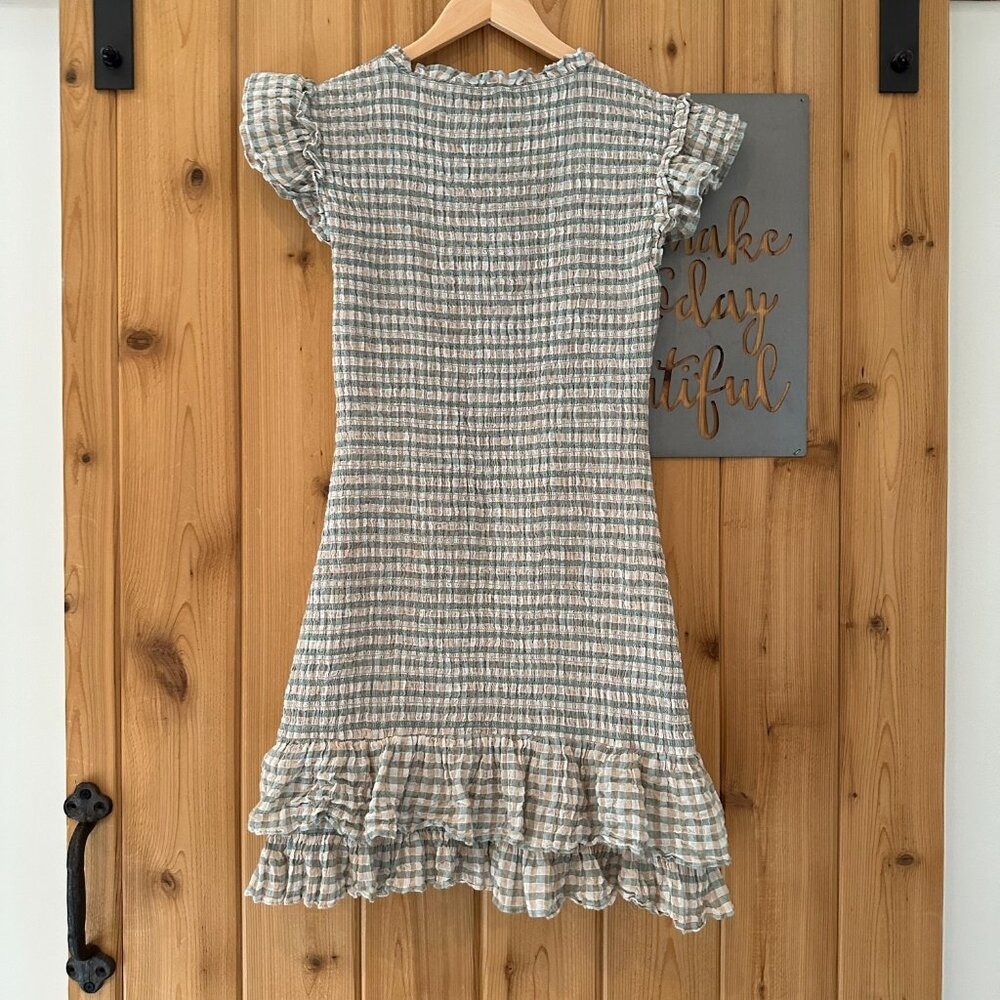 Veronica Beard Size 2 Cici Smoked Gingham Dress - Picture 8 of 9